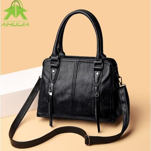 Luxury Designer Handbag for Women Retro Solid Color Shoulder Messenger Bag 2021 Fashion High Capacity Crossbody Bolsa Feminina