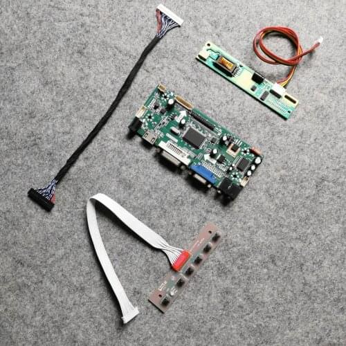 VGA+DVI DIY kit M.NT68676 LCD monitor controller board 1920*1200 Fit LP171WU1/LP171WU3/LP154WU1 matrix LVDS 30 Pin 1CCFL