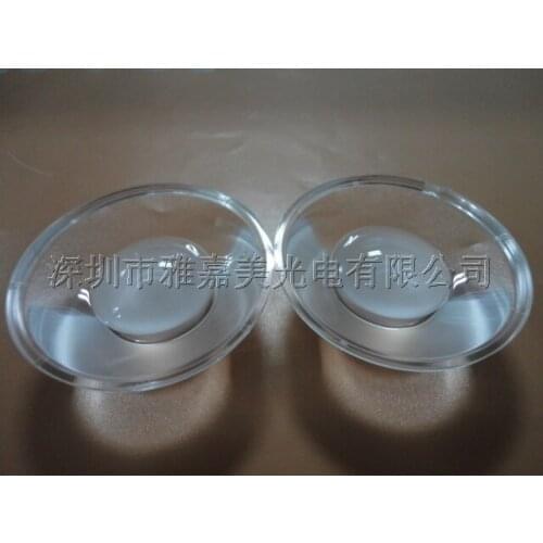 High quality COB lens diameter 46MM 30 degrees Concave Shamian Integrated light source LED lens, high power lens
