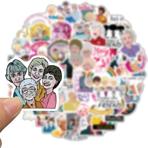 10/50PCS Stay Golden Girl Stickers Winter Graffiti Waterproof Sticker DIY Snowboard Helmet Laptop Ski Styling Vinyl 2021 LD