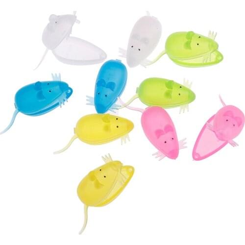 10pcs/set Mini Cute Mouse Shape Plastic Save Milk Teeth Storage Box Baby Teeth Box For Kid Tooth Box Organizer