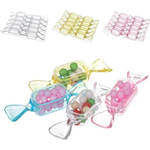 10Pcs Event Party Supplies Box Creative Candy Shaped Mini Candy Box Wedding Favor Birthday Party Decoration Packaging Boxes