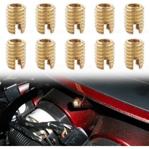 10pcs/lot Brass Fairing Inserts Bolt For Harley Electra Glide Electra Glide Ultra FLHT