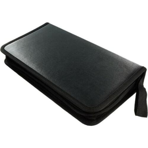 80 Sleeve CD DVD Blu Ray Disc Carry Case Holder Bag Wallet Storage Ring Binder