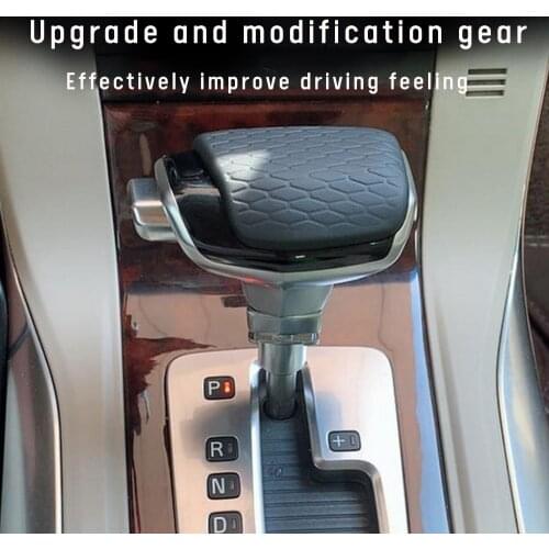 Car Automatic Gear Shift Knob for Volvo S60 S80 V60 V70 XC60 XC70 Accessories Leather Automatic Transmission Gear Shifter Head