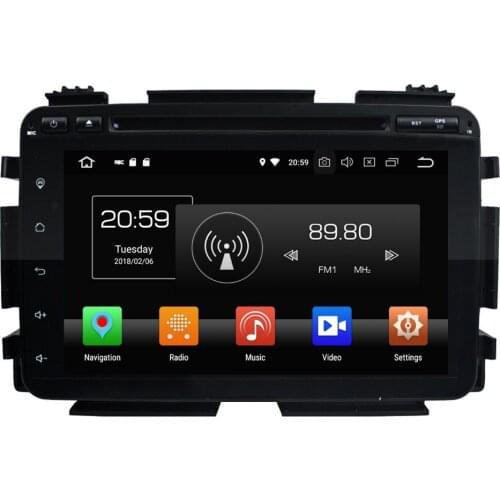 4GB+32GB 8" Octa Core Android 8.0 Car DVD Player for Honda Vezel HRV HR-V 2014 2015 2016 Radio GPS WIFI Bluetooth USB DVR+Canbus