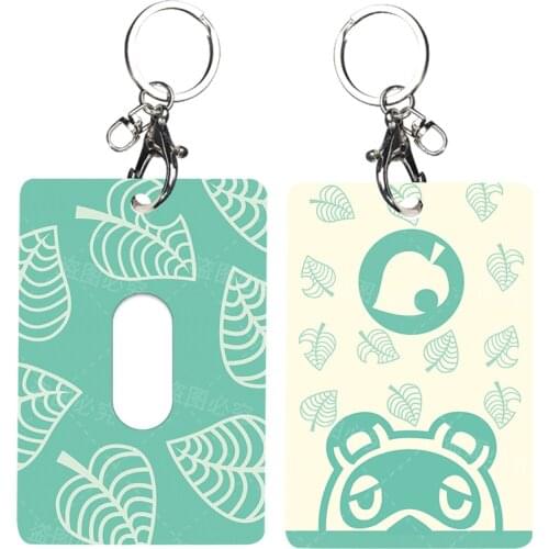 Anime Animal Crossing: New Horizons Cartoon Cosplay Keychain Student ID School Food Card Gifts For Kids Adults Cute Collections