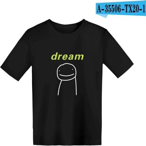 DreamWasTaken Kids T Shirt Summer Cartoon Short Sleeve T-Shirts for Girls Boys Dream Smp Merch Graphic Tees Children Clothes