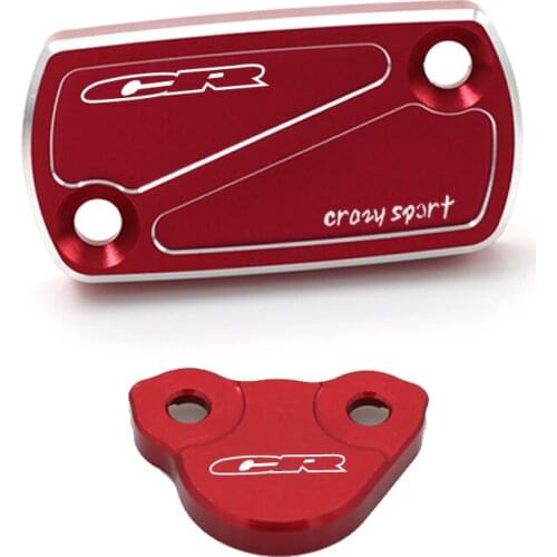 For HONDA CR 125R 250R Front Rear Brake Reservoir Fluid Cover CR125R CR250R 1996-2007 Motocycle Oil Cap Tank Cup With Logo