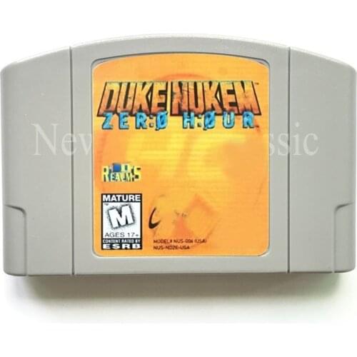 Duke Nukem Zro Hour Game English Languae Video Game Cartridge Card for 64 Bit Game Console US NTSC Version