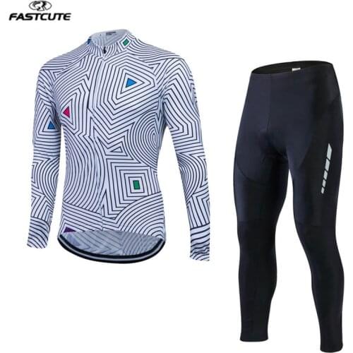 Equipaciones ciclismo hombre 2017 Fastcute Pro hombre MTB Bike Maillot Ciclismo Ride Racing Bike Ropa Cycling Jerseys