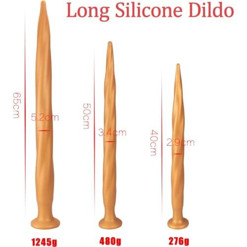 Erotic 65CM Silicone Dildo Butt Plug Gode Sodomie Prostate Dilatador Anal Penis Massager Sexshop Adult Sex Toys For Couples Dick