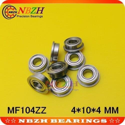 1000pcs/lot free shipping Wholesale Boutique flange ball bearings MF104ZZ / LF1040ZZ size 4*10*11.6*4*0.8 mm