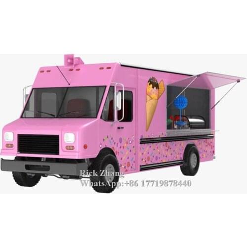 Hot Sale Mobile Electric Ice Cream Truck for Sale Street Kitchen Food Cart Support Customization For Sale to Europe
