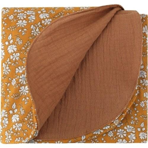 Cotton Baby Blanket 120*120cm Soft Newborn Swaddle Wrap Infant Sleeping Quilt Bed Cover Sleepsack Stroller Cover Bath Towel D0AF