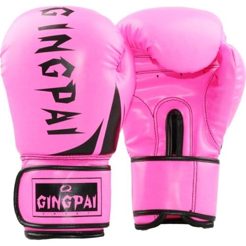 Good Quality Colorful adult boxing gloves Leather luva de boxe for Training fighting Sanda muay thai Women/Men Grappling MMA