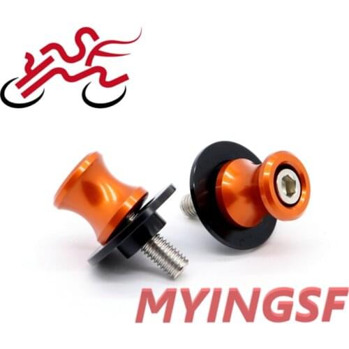 Swingarm Spools Slider For KTM RC 125/200/390 DUKE 125/200/250/390 Motorcycle Accessories Stand Screw M10 CNC Aluminum