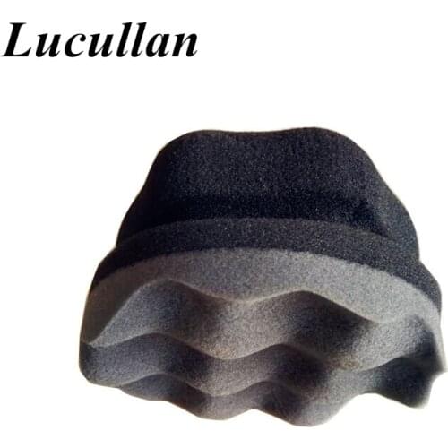 Lucullan Make Detailing Easier Wave Type Tire Dressing Tools Hex Grip Applicator Handheld Tire Waxing Sponge