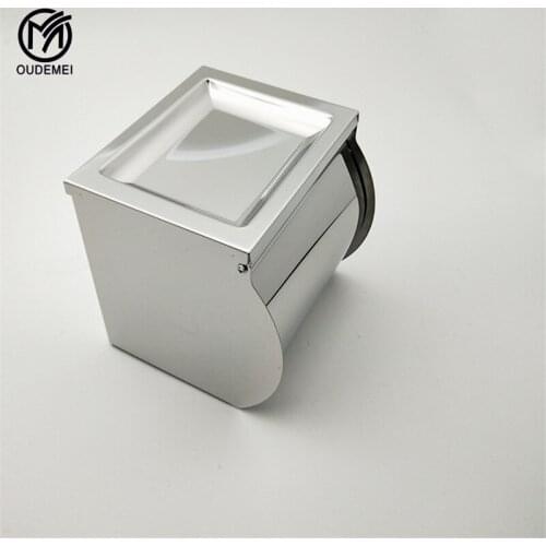 Stainless Steel SUS304 Chrome Polish Wall Mounted Bathroom Set Toilet Paper Holder