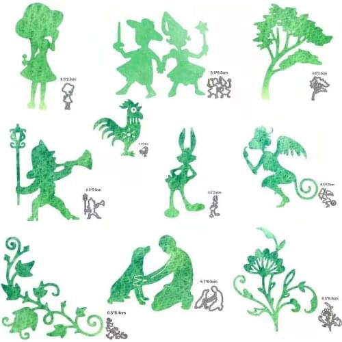 2021 New Cutting Animal Elf Flowers Metal Dies For Do It Yourself Stamps Card Gift Decoration Paper Craft Supplies