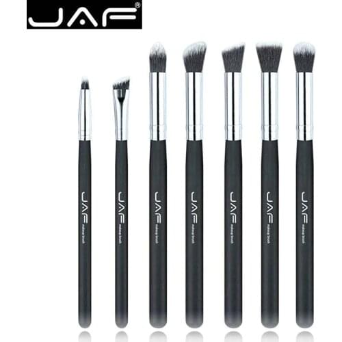 Retail JAF 7-piece Makeup Eye Brushes Set Brushes Make Up Shader Blending Brush for Eye Shadow Makeup Accessory JE07SSY