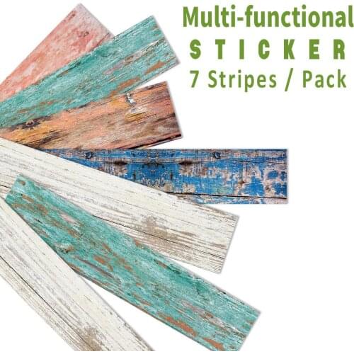 Self Adhesive Wood Grain Wall Stickers for TV Background Living Room Walls Peel and Stick Vinyl Decorative Films DIY PVC Panel