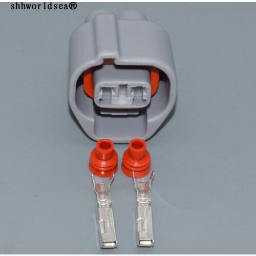 Shhworldsea 2 Pin Oxygen O2 Sensor Plug female Automotive Connector Wire Harness 6189-0264 90980-11149 with seals and terminal