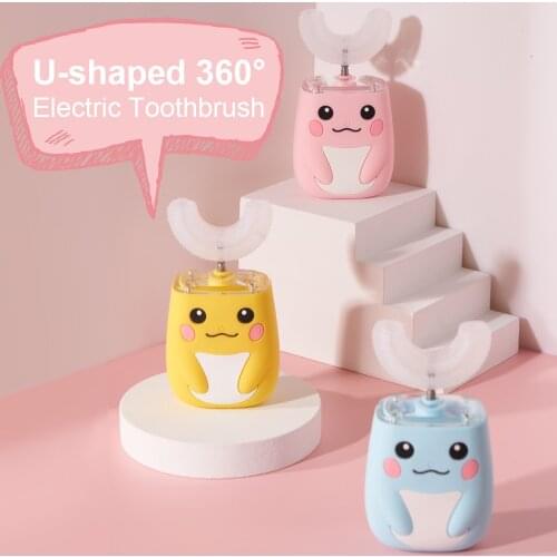 CALLYSONIC Smart 360 Degress U Sonic Electric Toothbrush Kids Silicone Automatic Ultrasonic Tooth Brush Children Teeth Brush