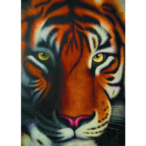High Quality Tiger Animal Painting on Canvas Wall Art Home Decorative Painting Hand-painted No Framed
