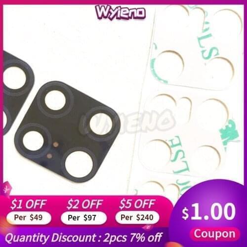 Wyieno 10Pcs/Lot Mate20 Real Camera Glass Lens For Huawei Mate 20 Back Rear Camera Glass With Glue Parts Tracking