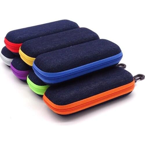 Portable Eyewear Cases Cover Sunglasses Hard Case For Women Men Glasses Box With Lanyard Zipper Eyeglass Cases Protector