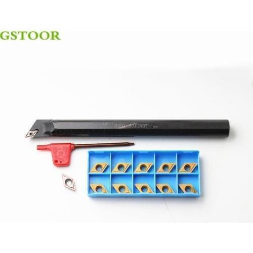 1PC S25S SDQCR/L11 SDUCR/L11 SDWCR/L11 SDXCR/L11 SDZCR/L11 Internal Turning Toolholder +10PCS DCMT Carbide Inserts Arbor Sets
