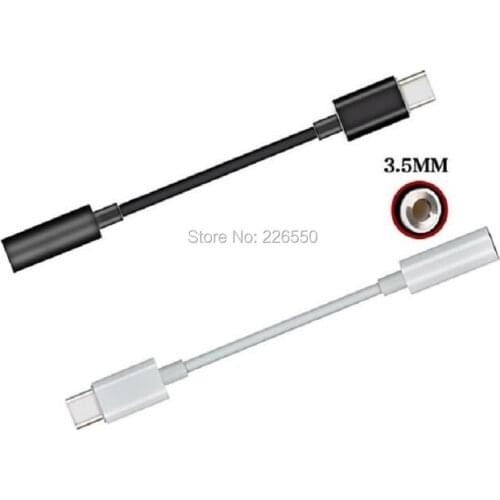 200pcs USB 3.1 Type C Male to 3.5mm Female Audio Converter Cable Adapter Connector Cable For Earphone For LeTV 2/2 Pro/Max 2