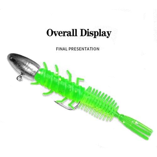 200pcs Soft Lures Worm Baits Fishing Lure 4cm 0.5g Shad Silicone Bait Tail Jigging Wobblers Bass Pike Fishing Tackle Brochet