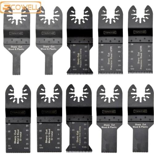 30% Off Multi Tool Saw Blades For Wood,plastic,drywall,metal 10 Pcs Mixed Pack Oscillating Saw For Multimaster Power Tools