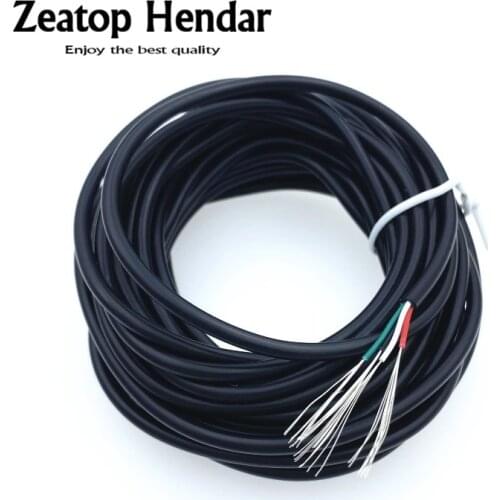 UBS 4Cores Power Wire Tinned Copper 4 Core Cable for DIY Solder USB Data Cable& Power Cable Black and White