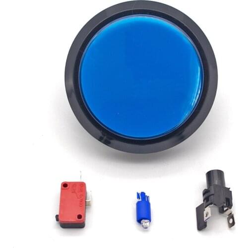 5 PCS/ lot 100mm Big Flat Straight Type Super 12V LED Illuminated Push Buttons Switch For Arcade Machine Video Games Parts