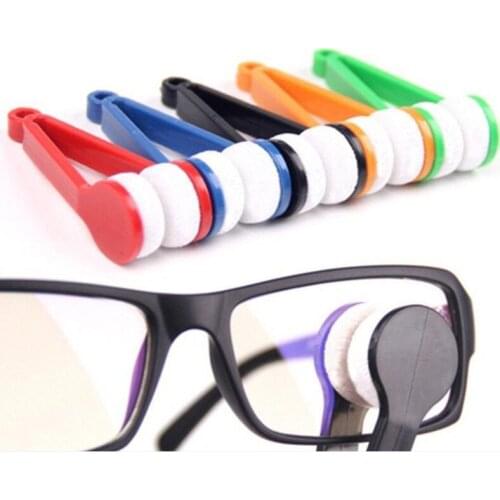 500pcs Mini Sun Glasses Eyeglass Microfiber Brush Sun Glasses Glass Cleaner Cleaning Spectacles Tool Clean Brush#36102