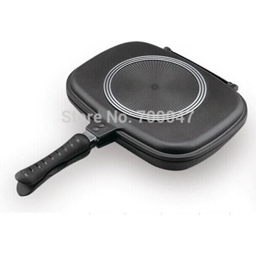 Aluminum griddles, Aluminum non-stick double sided grill pan
