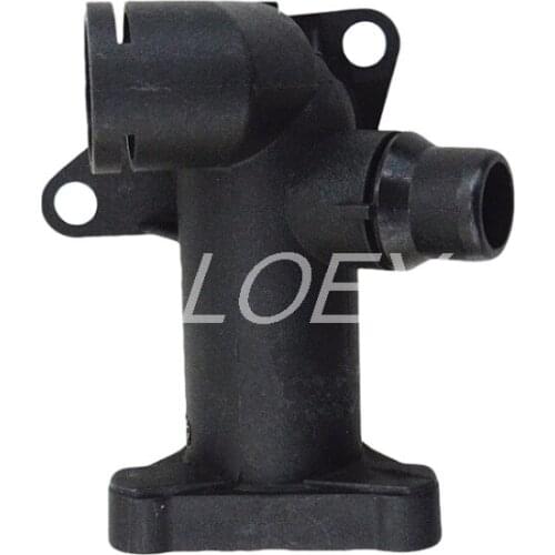 Aluminium Thermostat Housing Coolant Hose Outlet Flange Connector 058121132C for VW Passat Audi A4 1.8T 058121133B