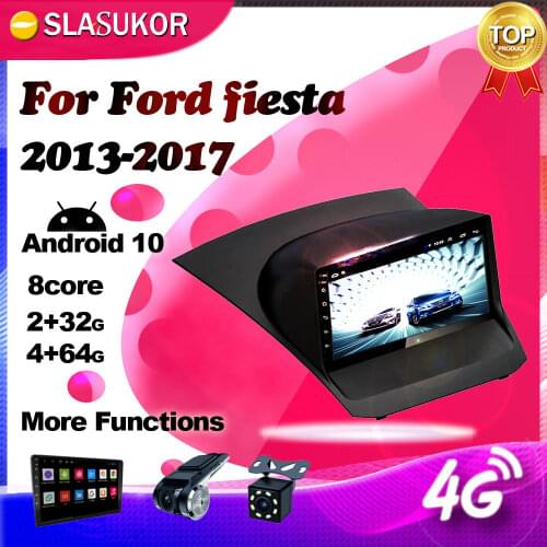 Android Multimedia Video Audio Player For Ford fiesta 2013 2014 2015-2017 4G Car Radio Navigation GPS WIFI 2G+32G No 2din DVD
