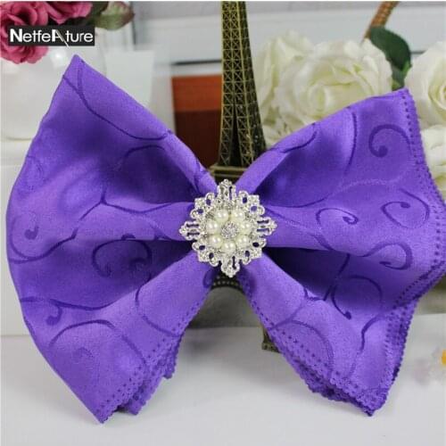 Free Shopping 6pcs/lot Pearl Serviette Ring Ribbon Buckle For Wedding Cheap Fashion Shinning High Quality Crystal Napkin Ring