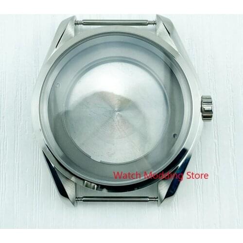 HOT 10ATM WR Sapphire Crystal Stainless Steel Watch Case Set For Sea Master Style Watch Fit DG3804 Miyota8215 ETA2836 Mov't
