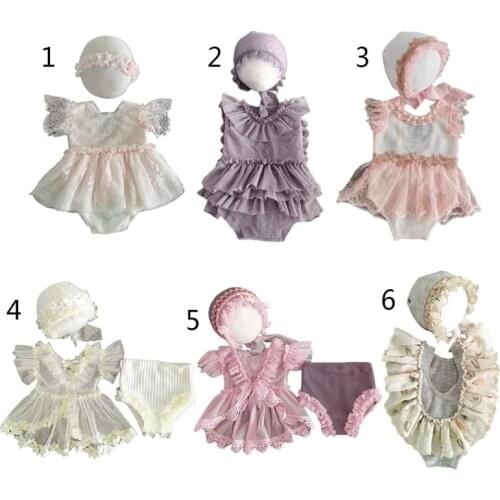 Baby Hat Romper Jumpsuit Short Pants Newborn Photography Props Infants Outfits