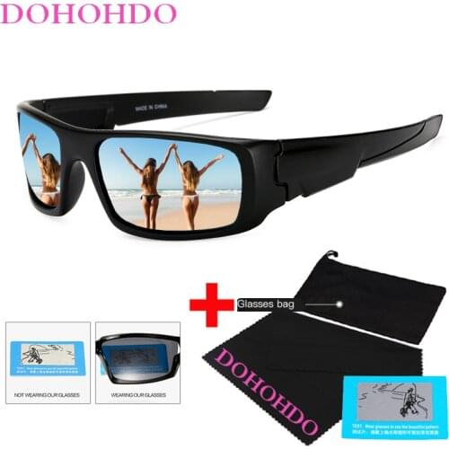 DOHOHDO Brand Design Men Classic Sunglasses Polarized Male Glasses Driving Fishing Luxury Sun Glasses For Men Gafas De Sol UV400