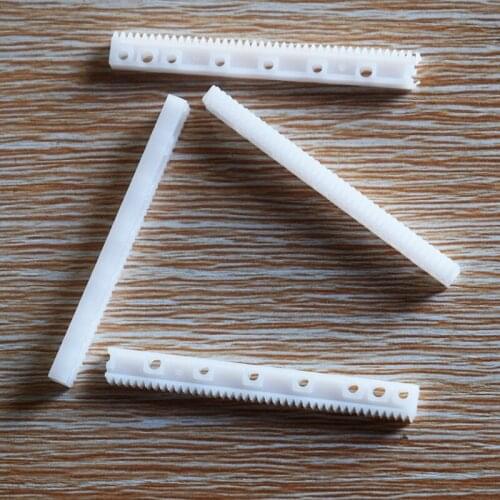 Custom made 10000PCS L63CM Plastic rack 0.5 modulus Gear lever linkage rod drive model toys Handmade rack