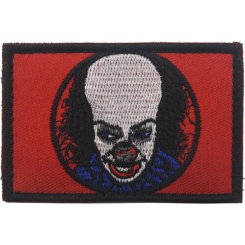 Clown Hat Patches Badge Embroidery Magic Sticker Loops And Hook American Army Military Badge Tactical Armband