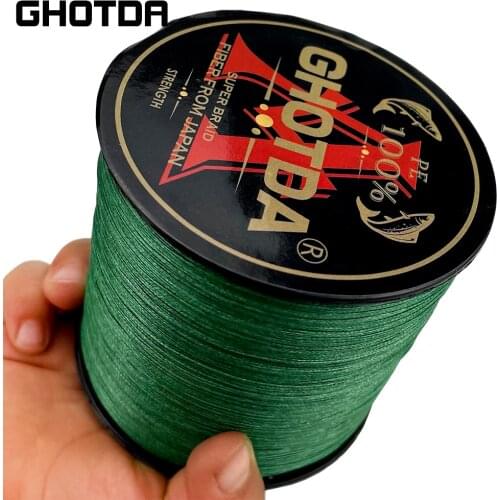 GHOTDA 300m 20LB - 100LB PE Multifilament 9 Strands Braid Line Ocean Fishing Super Strong Carp Braided Fishing Line