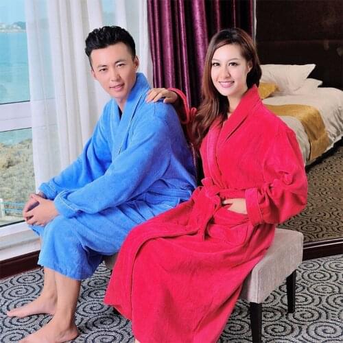 Mens Terry Cloth Bathrobe Robe (EcoComfort); Texere Eco Friendly Bamboo Viscose