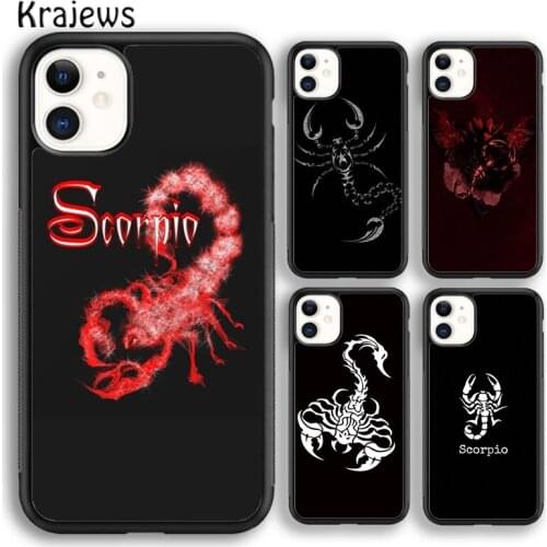 Krajews Animal Scorpio Soft Phone Case Cover For iPhone 5 SE 6s 7 8 plus X XR XS 11 12 pro max Samsung Galaxy S8 S9 S10